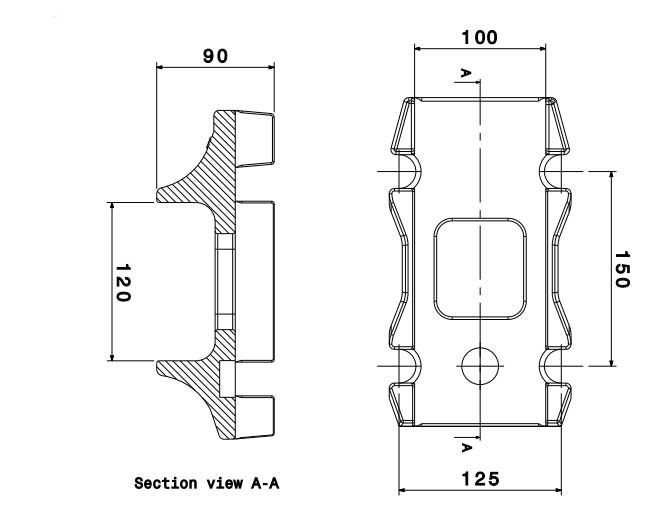 Spring Plate Axle Type 3020 2D MAP