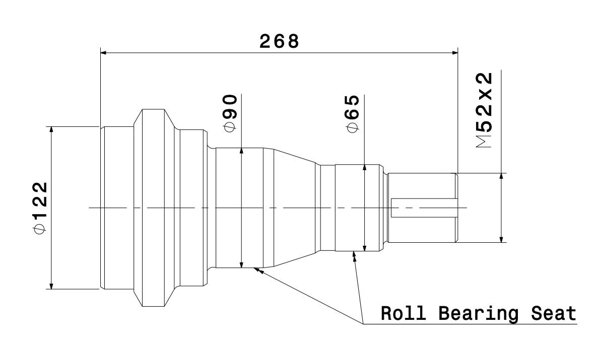axle stub type b (short)